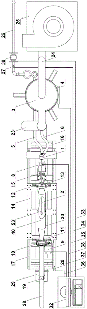 Electric control device for processing inner bores of parts