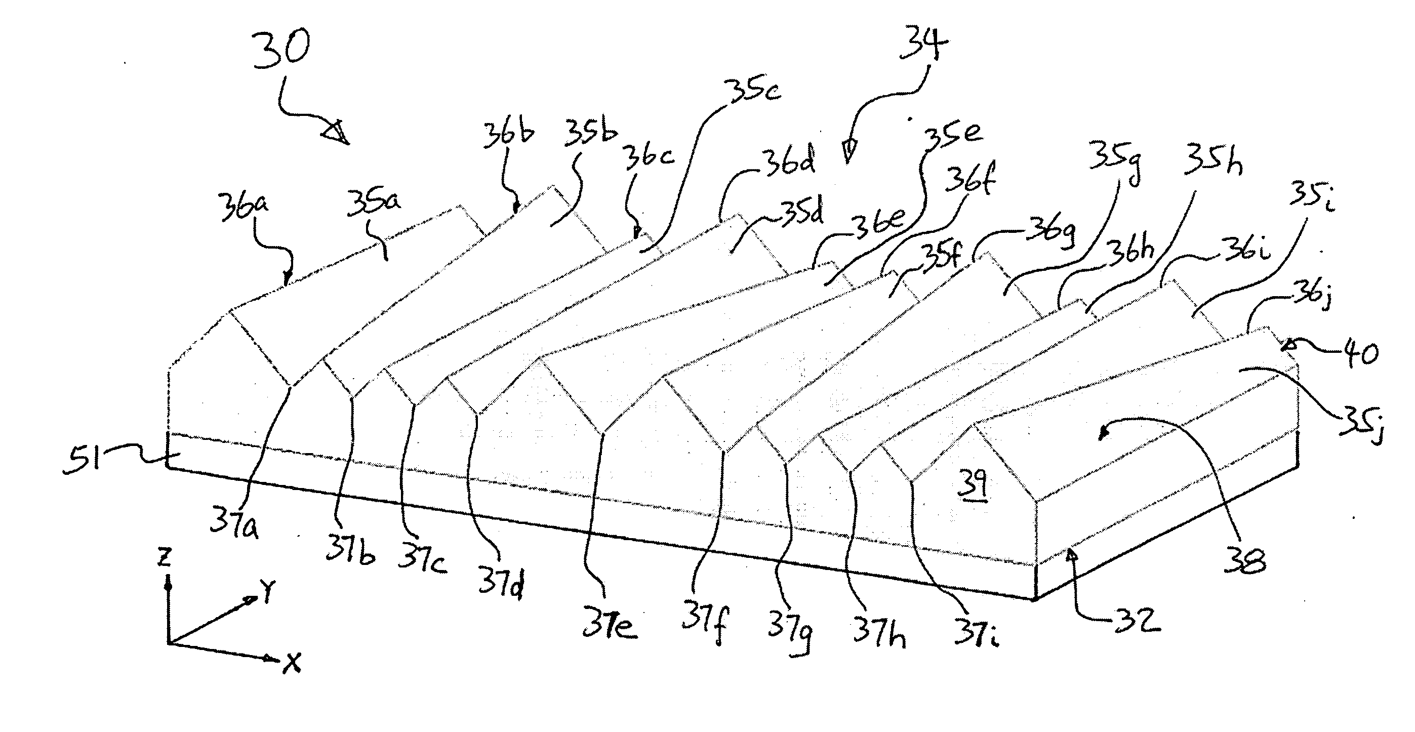 Moire reducing optical substrates with irregular prism structures