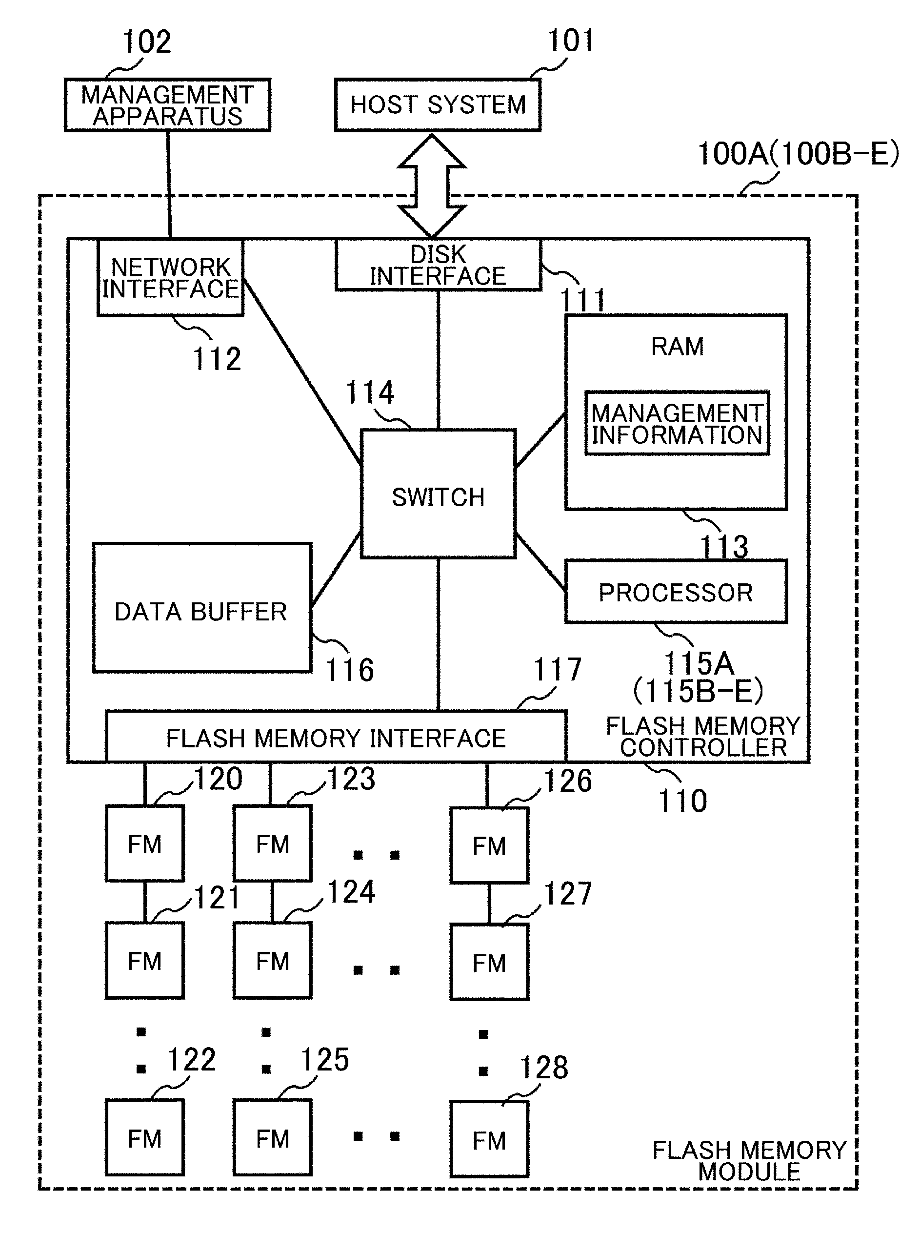 Semiconductor storage apparatus and method for controlling semiconductor storage apparatus