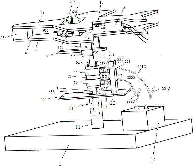 Gyroscopic effect demonstrator