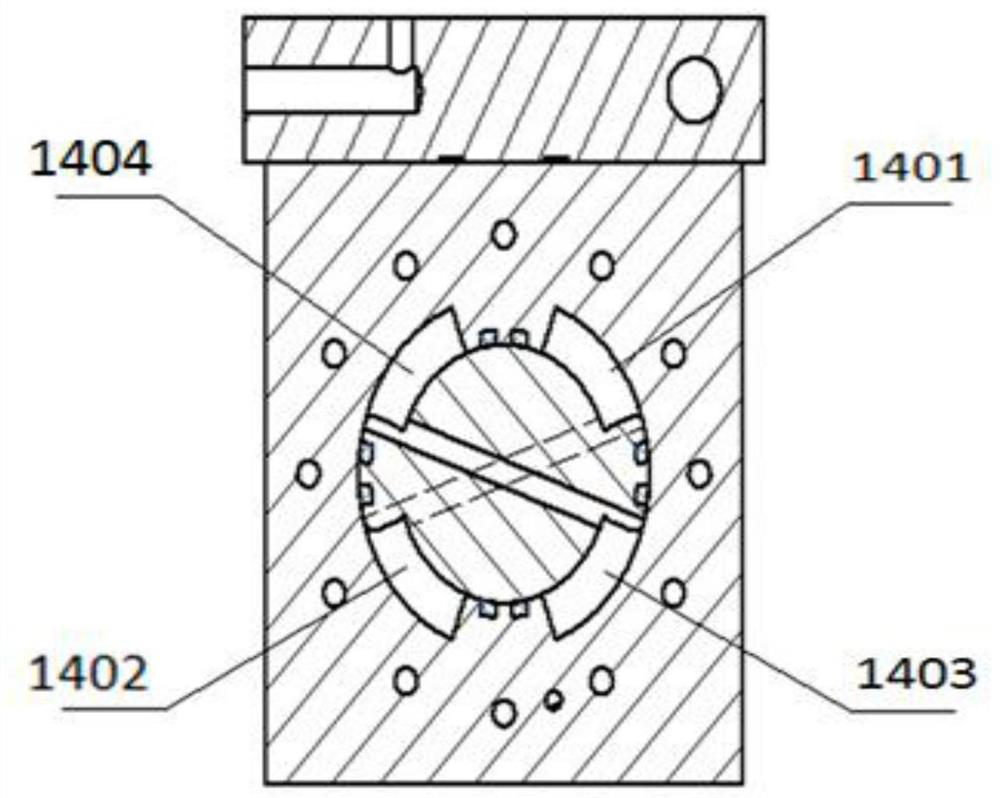 A marine climate environment-torsional load coupling test device and test method