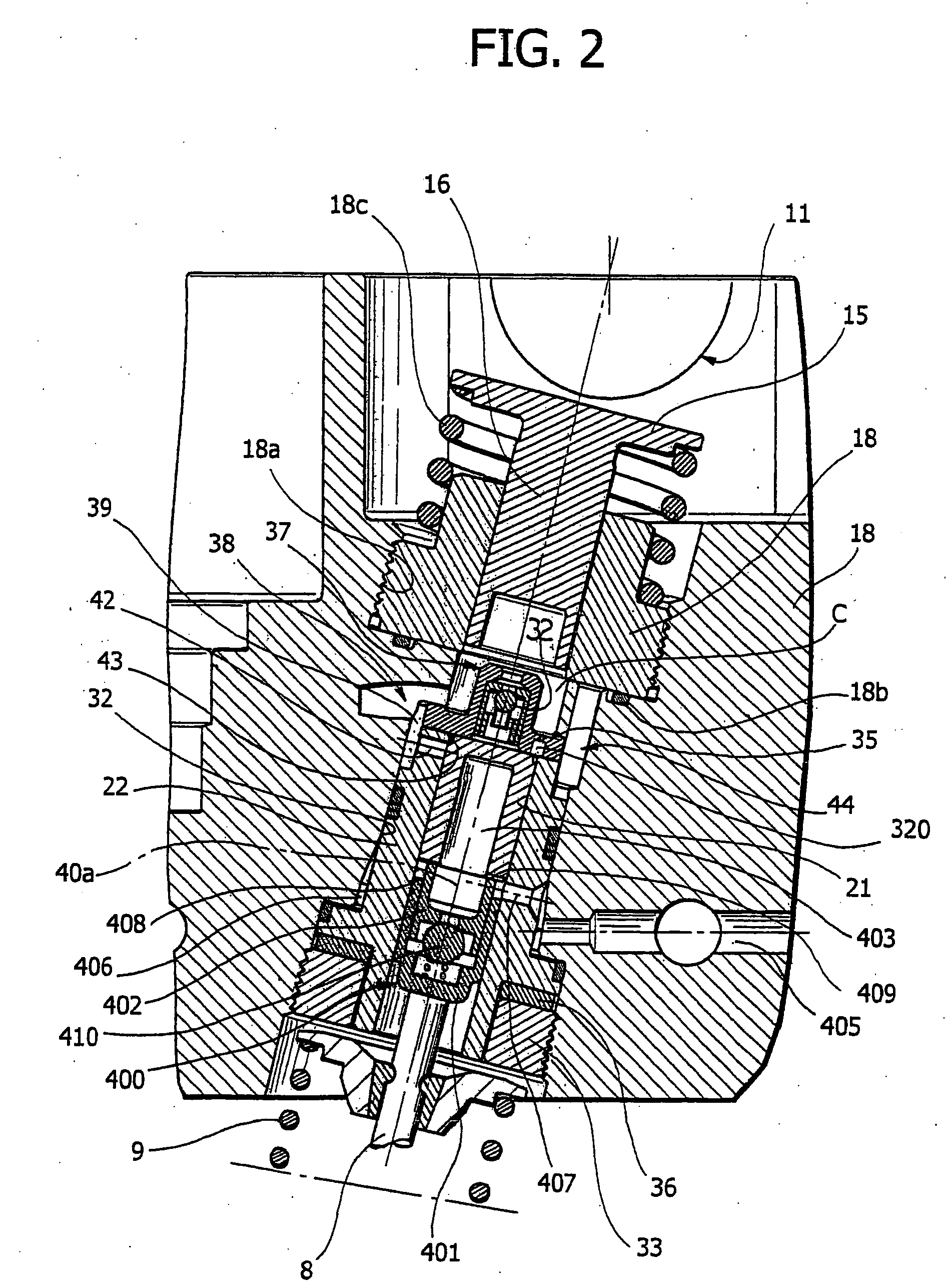 Internal combustion engine with valves with variable actuation which are driven by a single pumping piston and controlled by a single solenoid valve for each engine cylinder