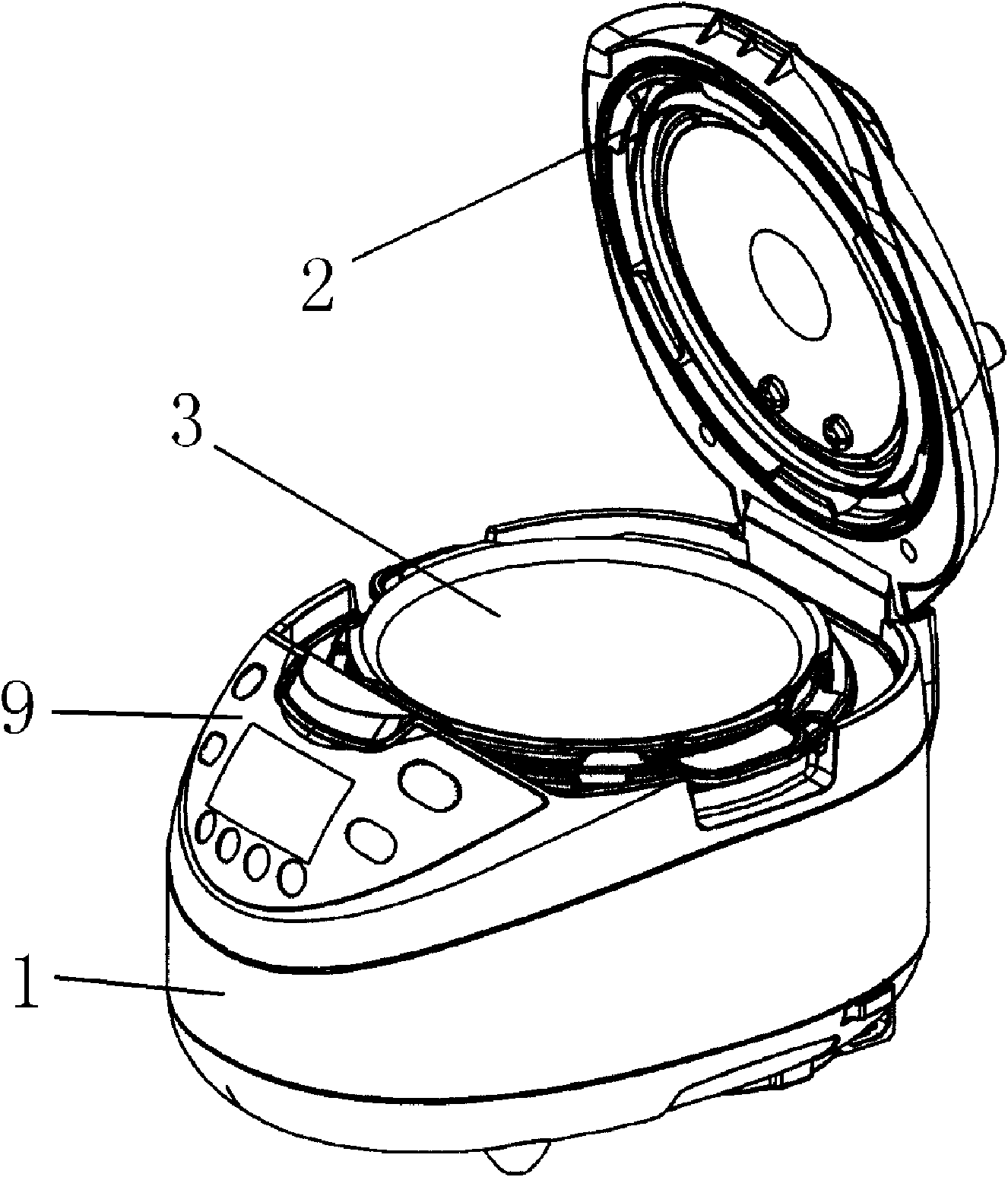 Electric rice cooker used for brown rice germination and cooking and control method thereof