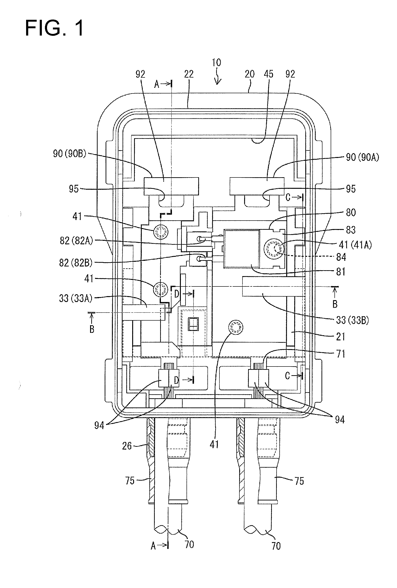 Terminal box for solar cell module