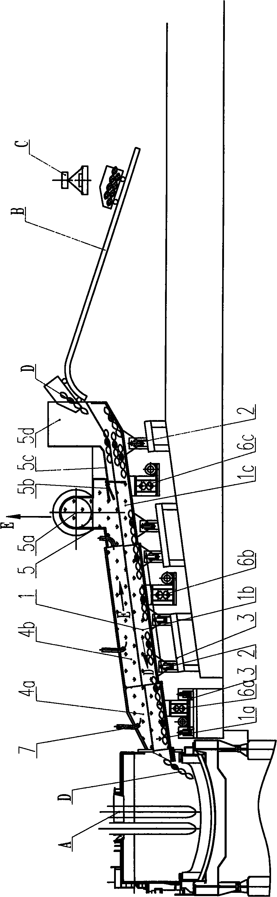 Electric furnace charging and preheating device