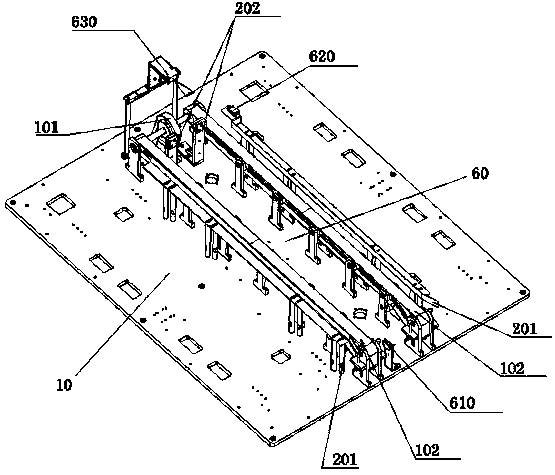 Automatic testing mechanism for soft package lithium battery and equipment