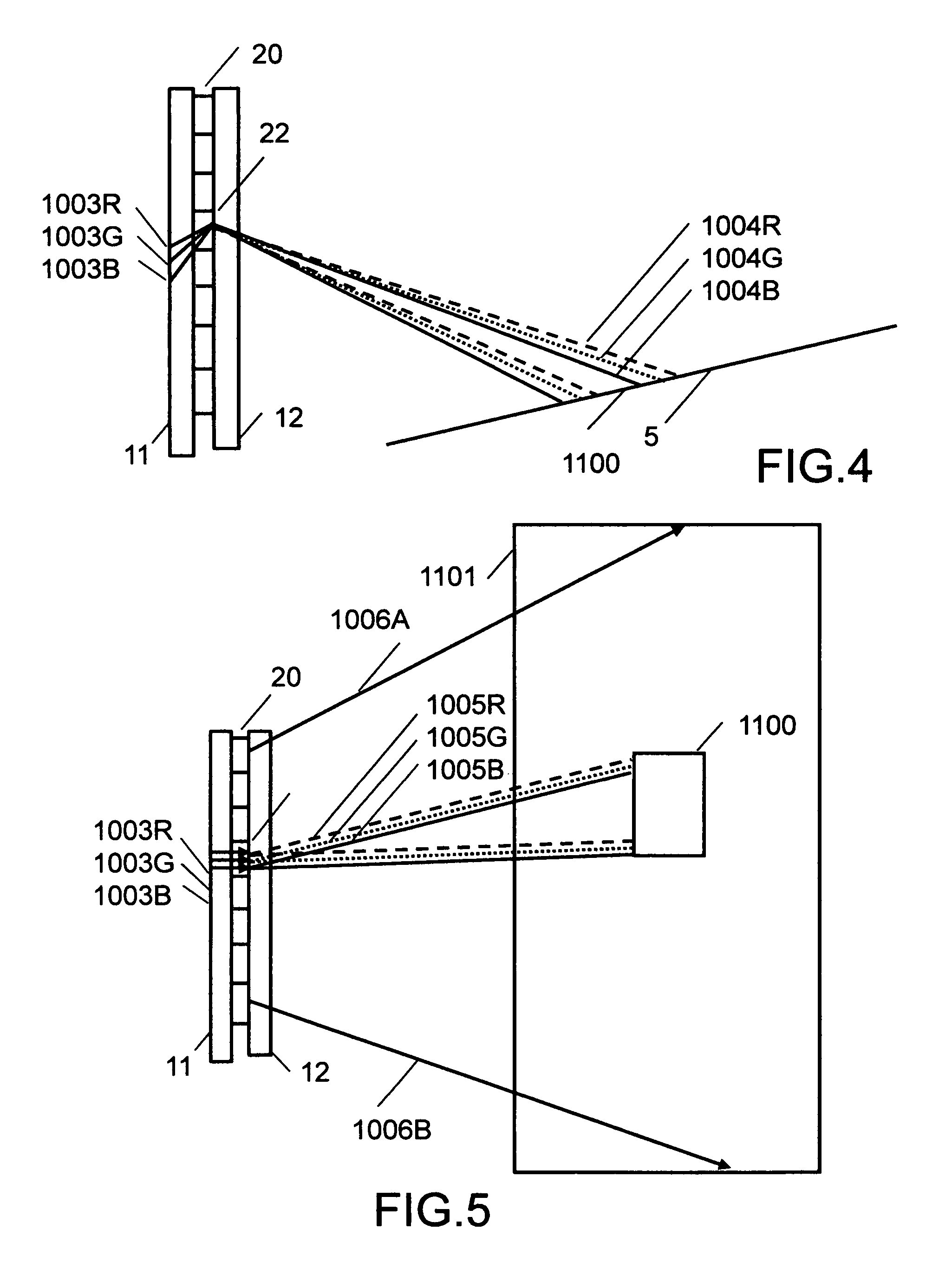 Diffractive waveguide providing structured illumination for object detection