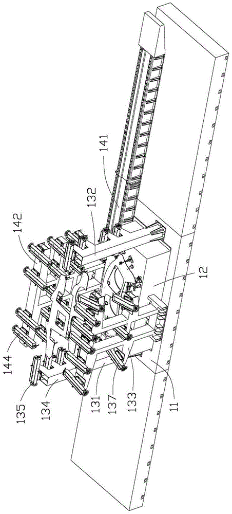 Open assembly positioning system for front-end parts of aircraft products