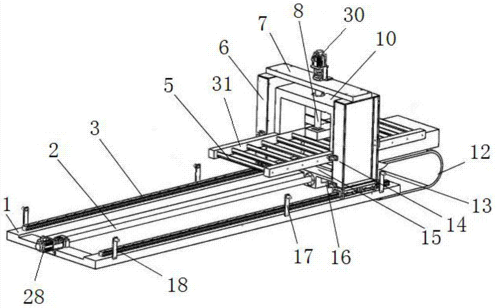 A brick automatic cutting device and its cutting method