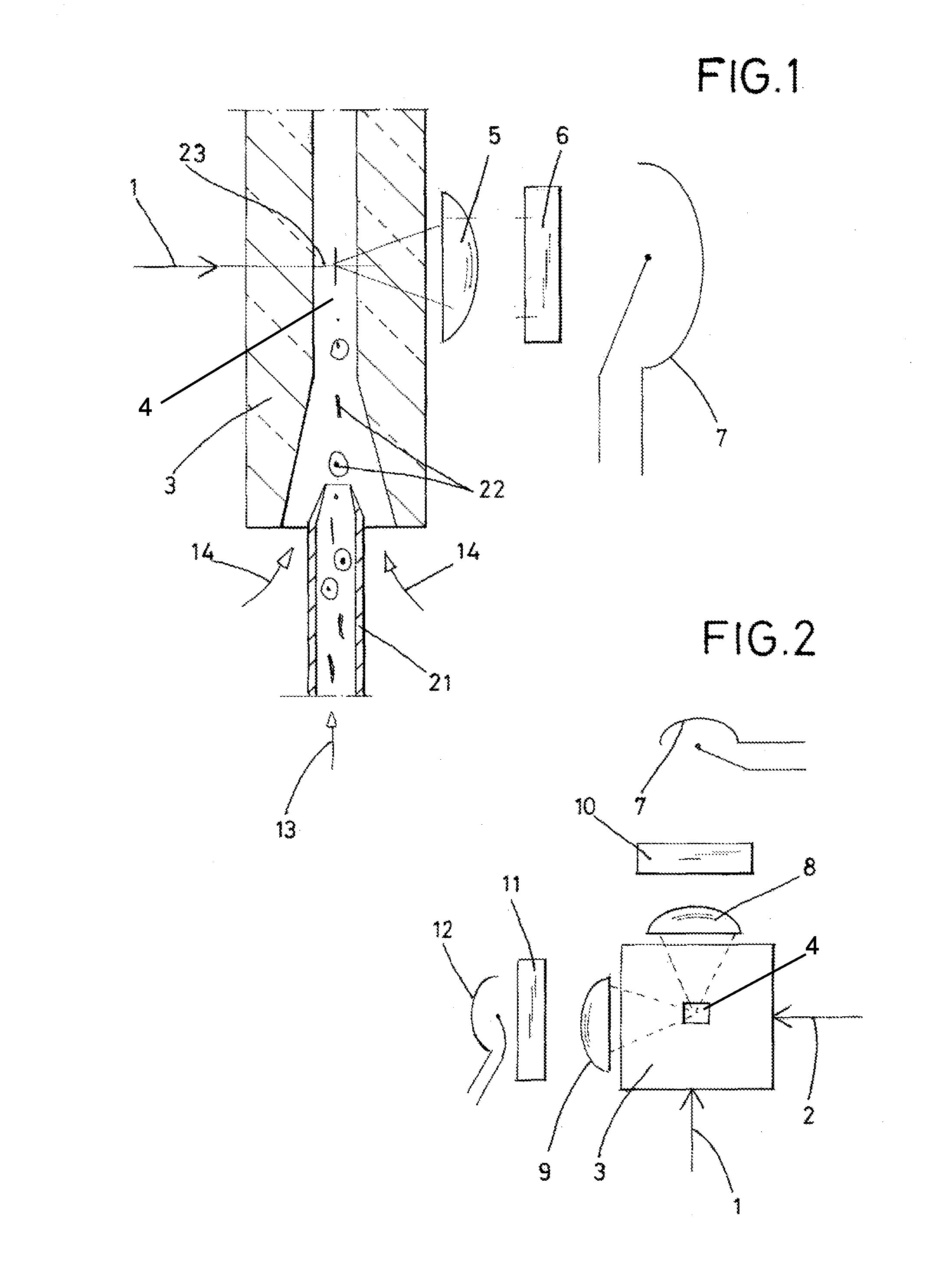 Method and apparatus for measuring optical properties of particles of a dispersion