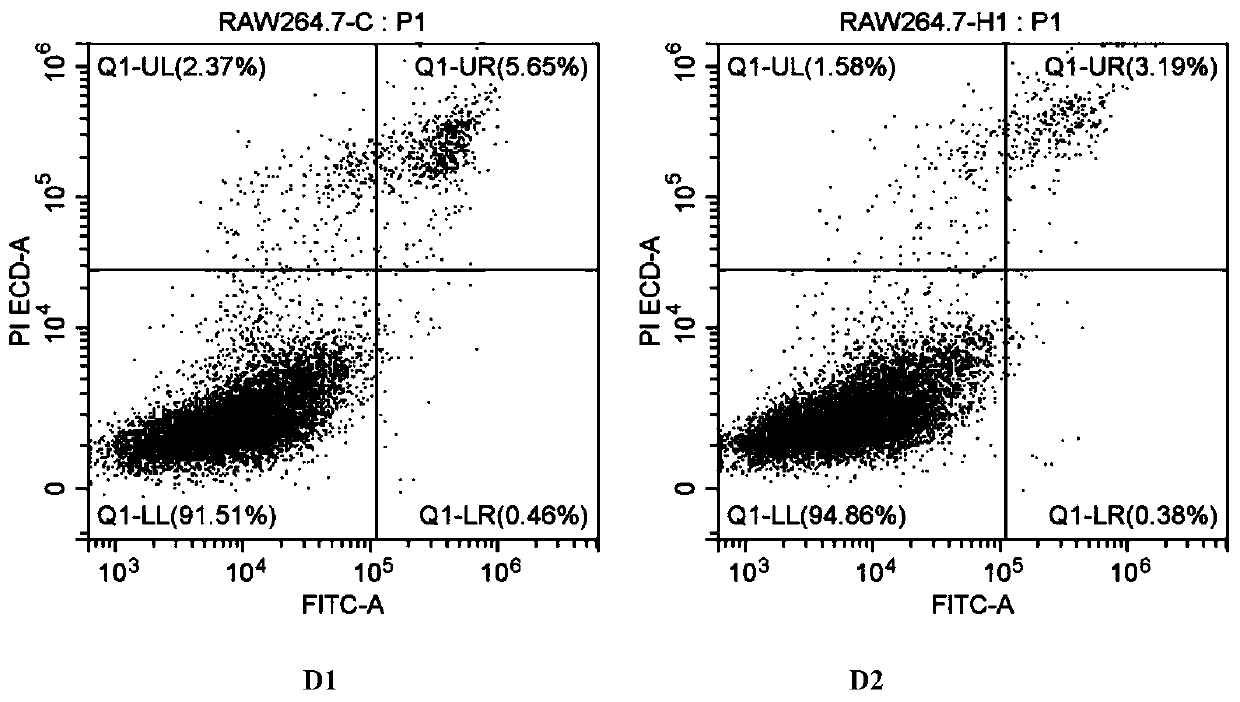 Application of lycium ruthenicum anthocyanin to preparing medicine for inducing apoptosis of two types of cancer cells