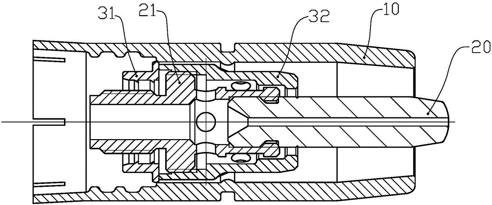 Insulating nozzle of welding gun