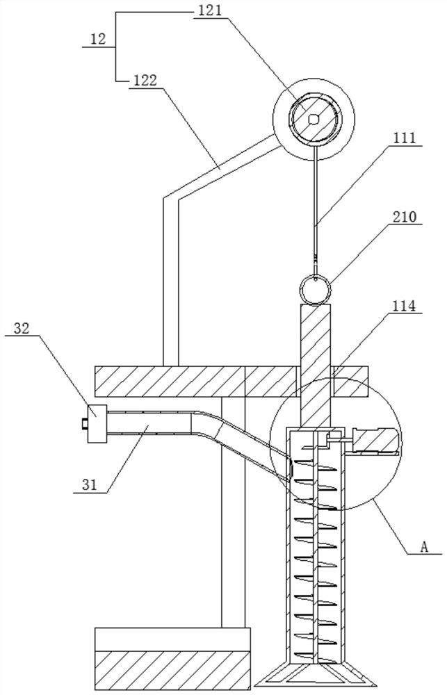 Water conservancy project rapid desilting device with stirring function