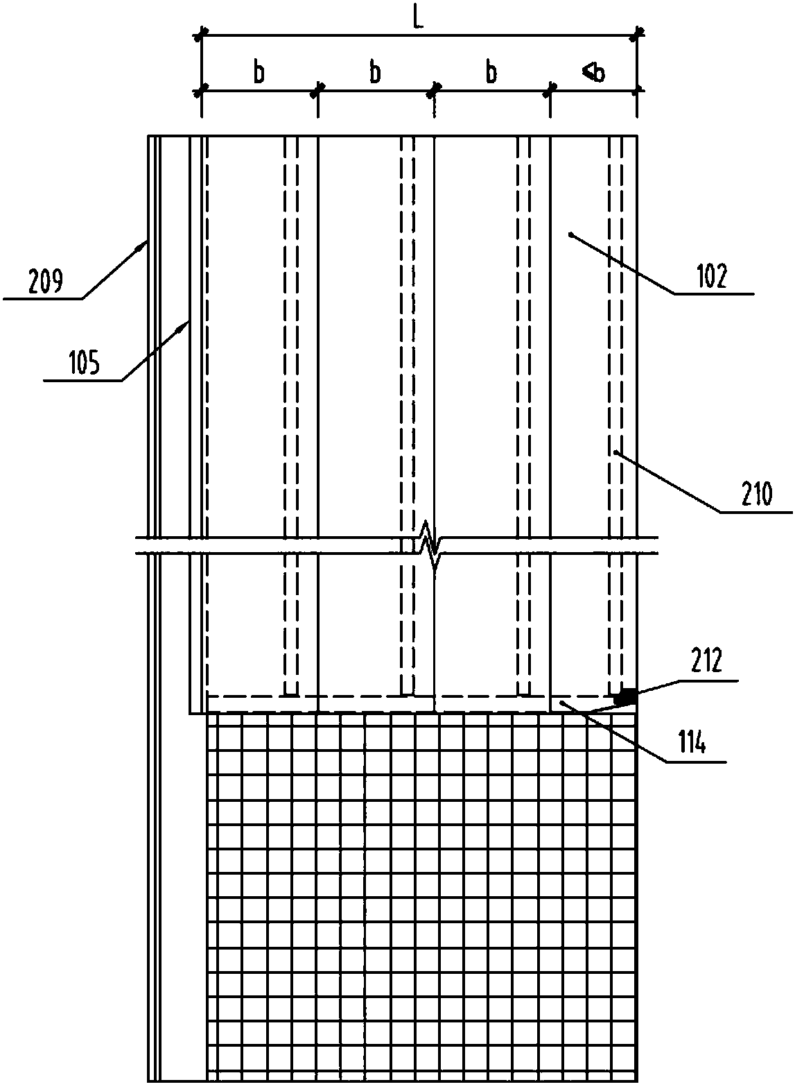 Underground diaphragm wall structure