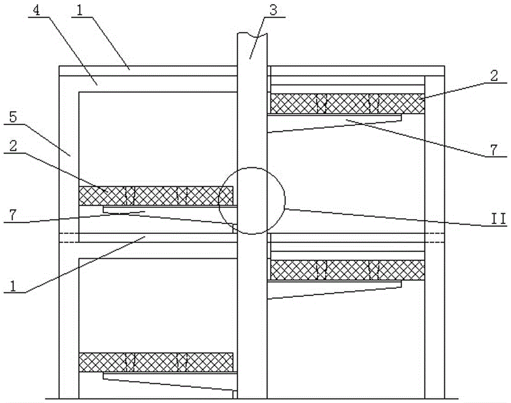 A building anti-seismic escape staircase