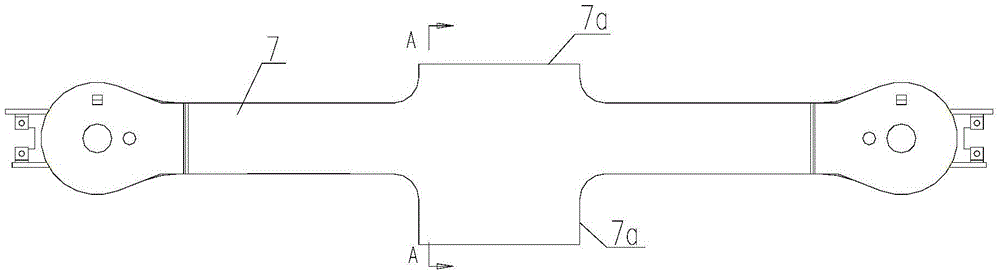 Bogie secondary suspension device and bogie