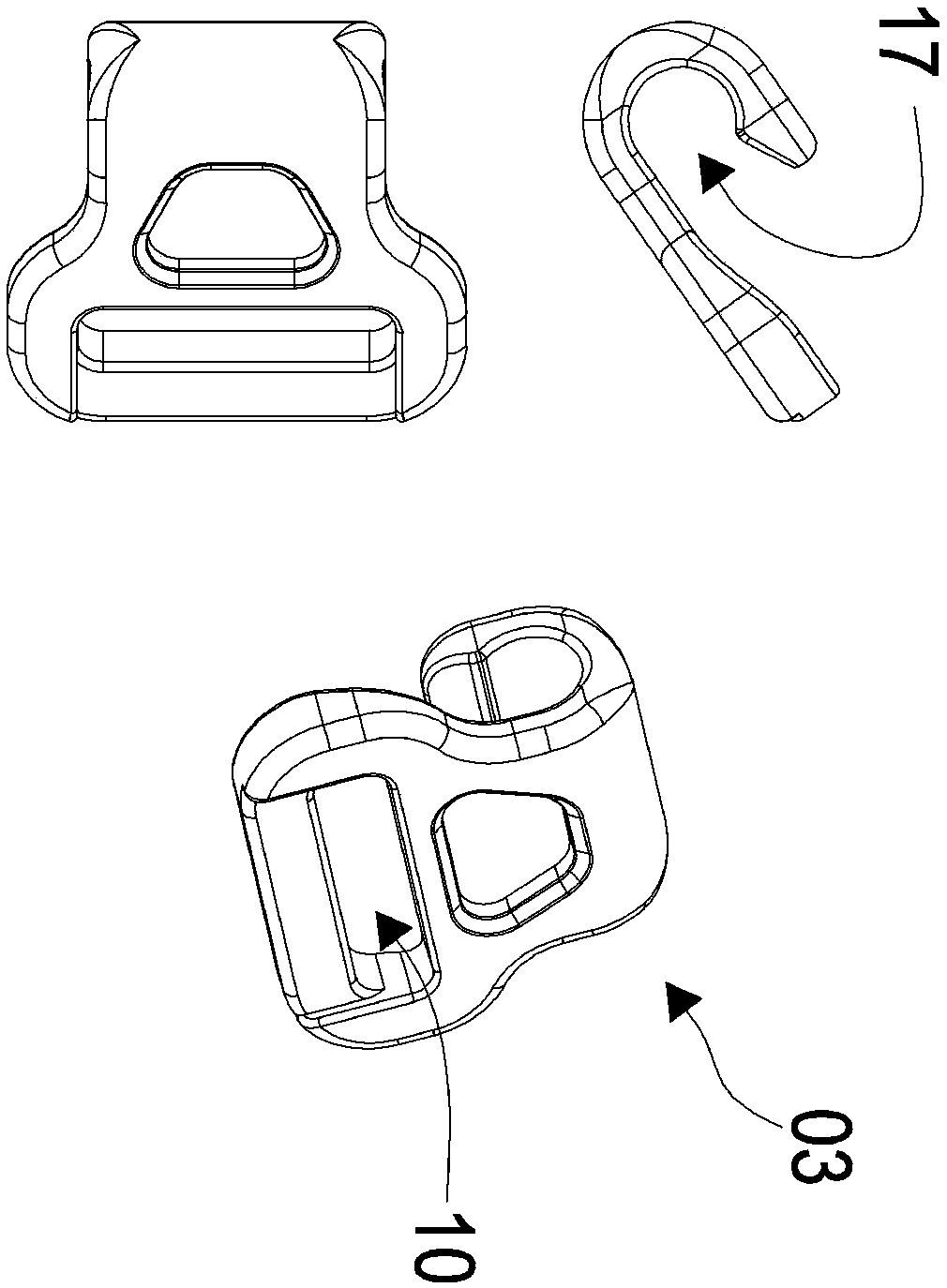 Golf bag assembled handlebar