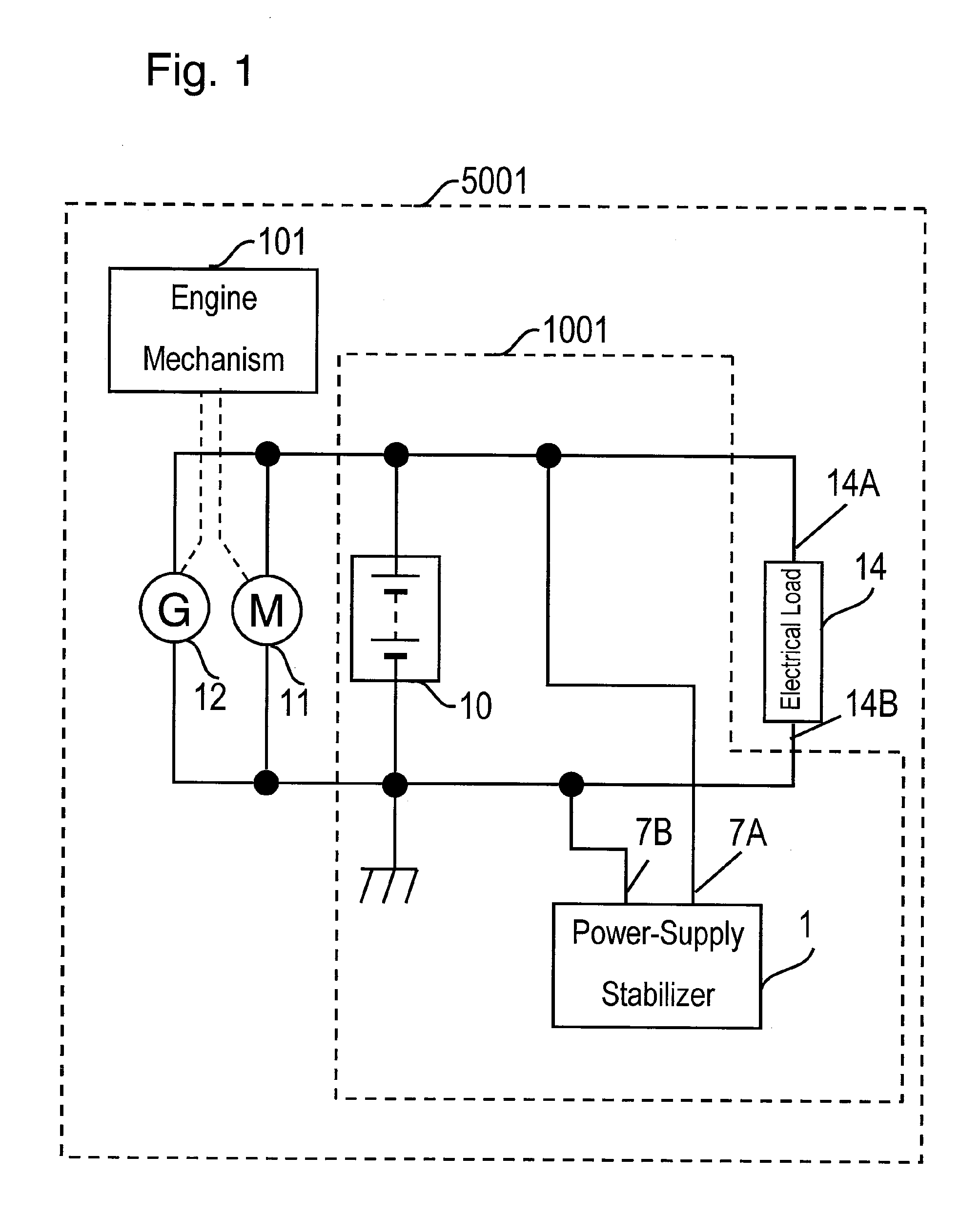 Power supply stabilizing apparatus and vehicle using the same