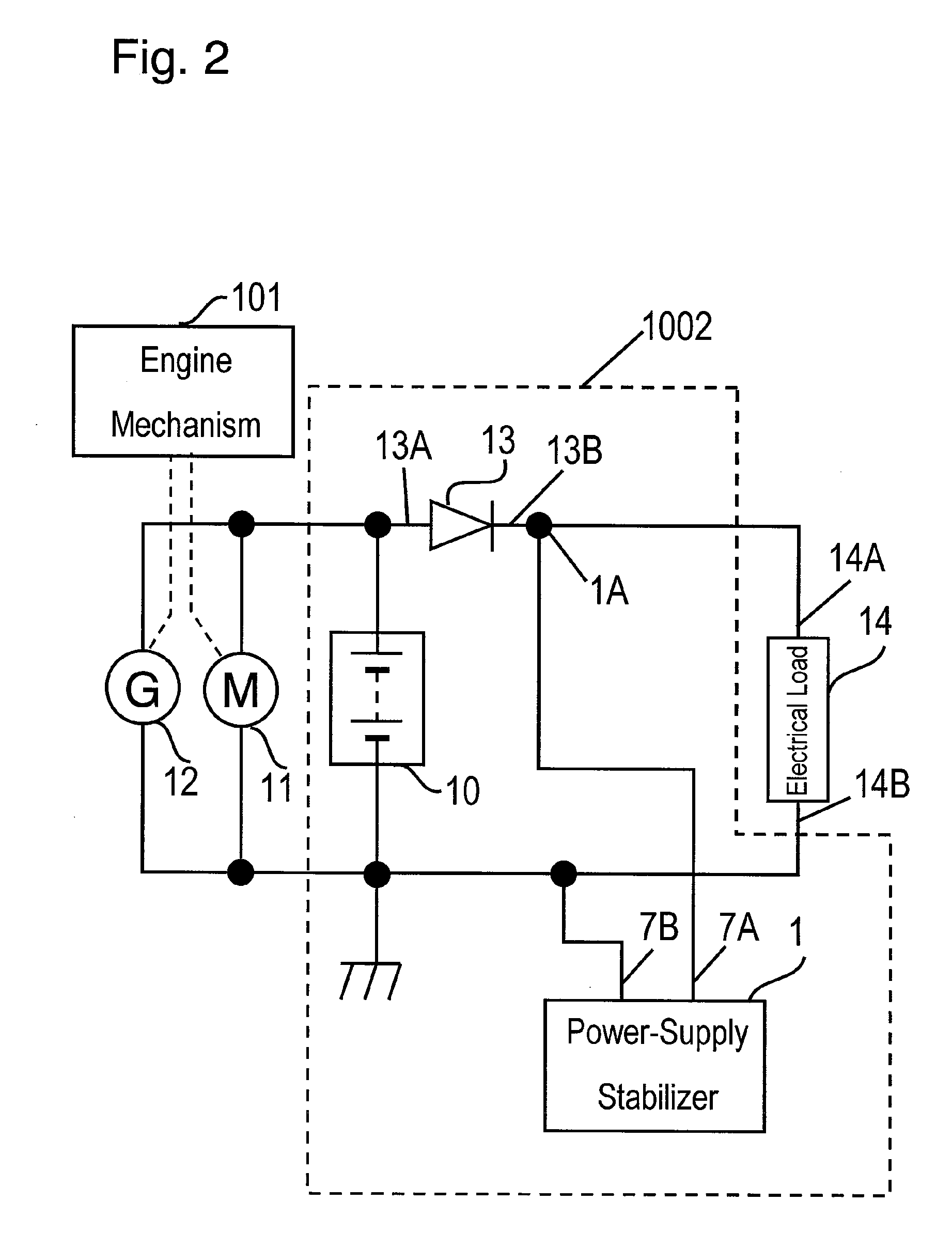 Power supply stabilizing apparatus and vehicle using the same