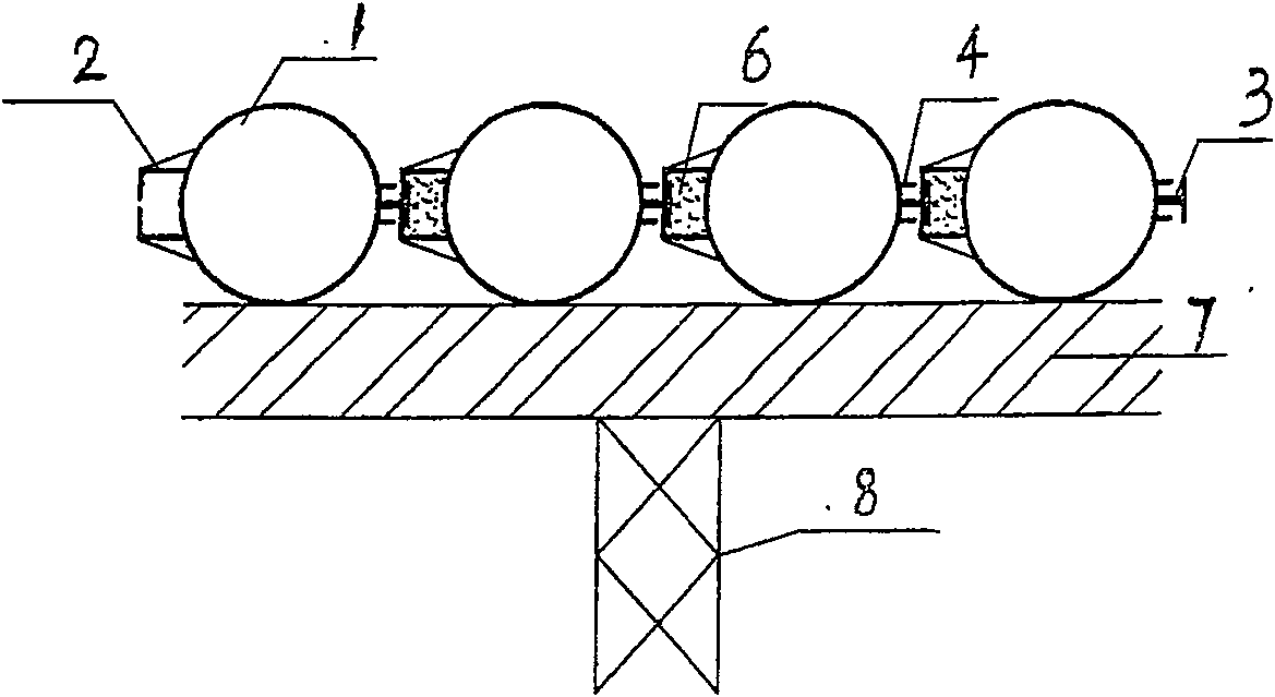 Construction method of opening locked steel tube pilecofferdam