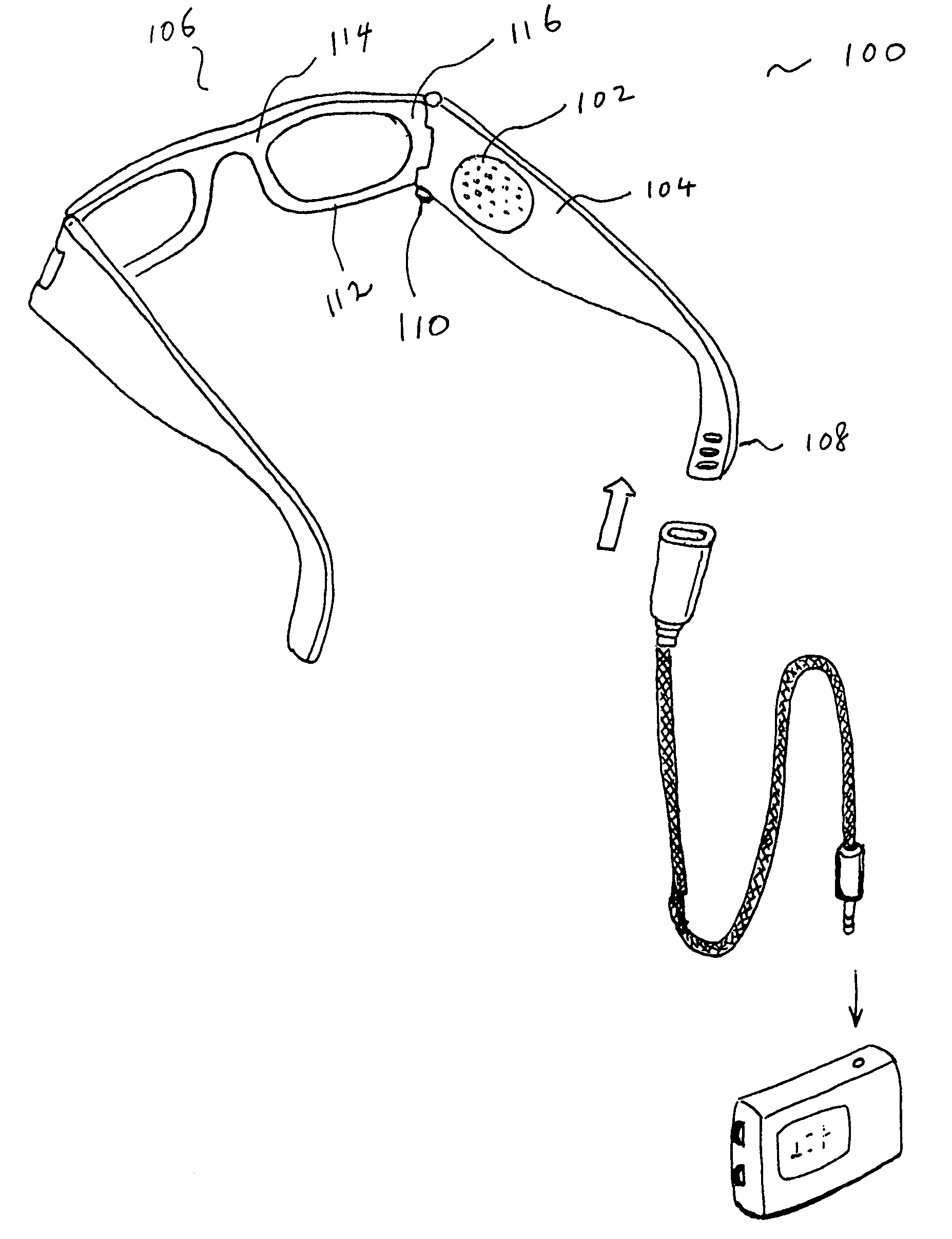 Eyeglasses with electrical components