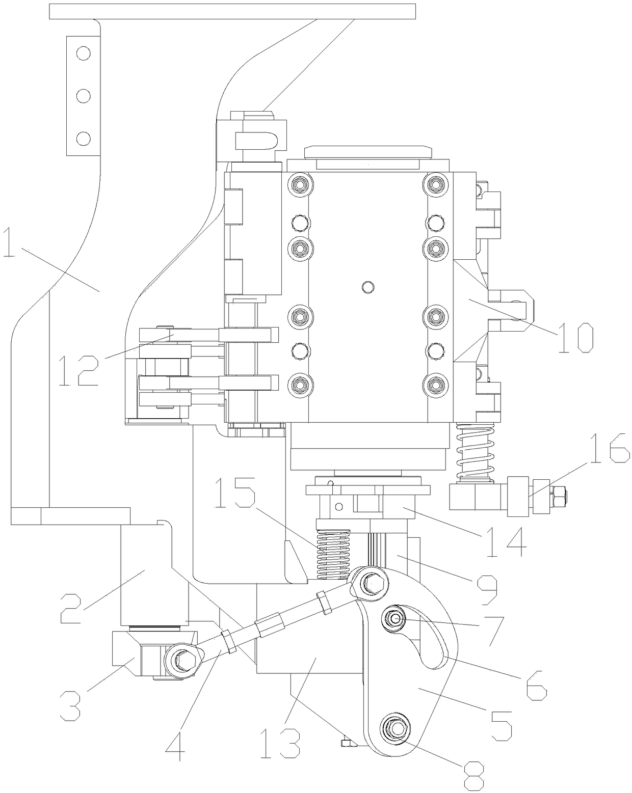 Bottom die linkage device