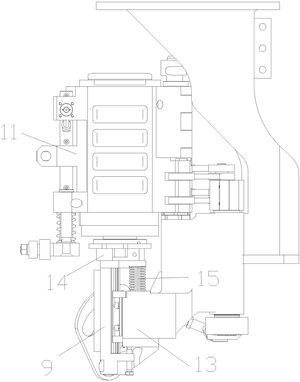 Bottom die linkage device