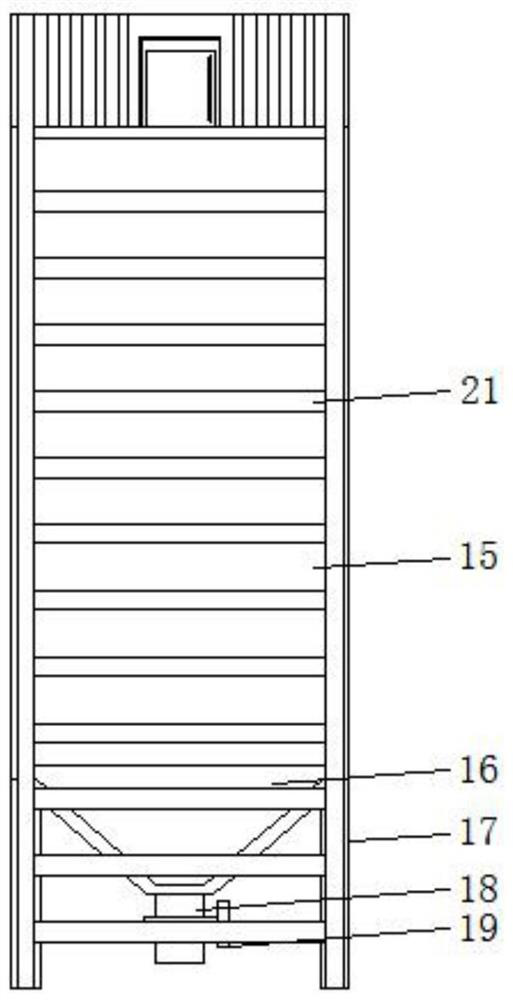 Cement bin with auxiliary dust falling function