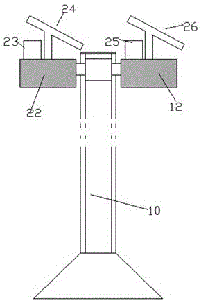 Solar-powered power supply device capable of dissipating heat rapidly