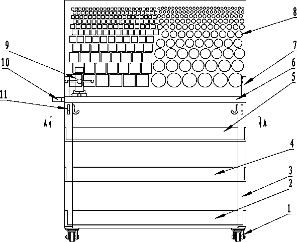 Movable and simple tool table