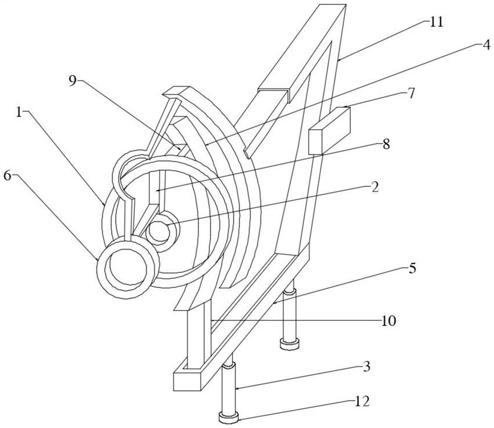 Detection device for adjusting eccentricity of piston rod