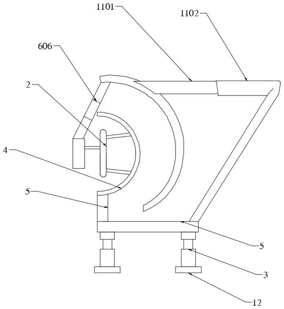 Detection device for adjusting eccentricity of piston rod