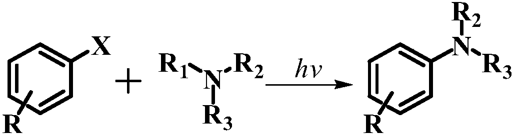 Method for preparing secondary aromatic amine or tertiary aromatic amine by conducting amination on aryl halide or alkyl halide