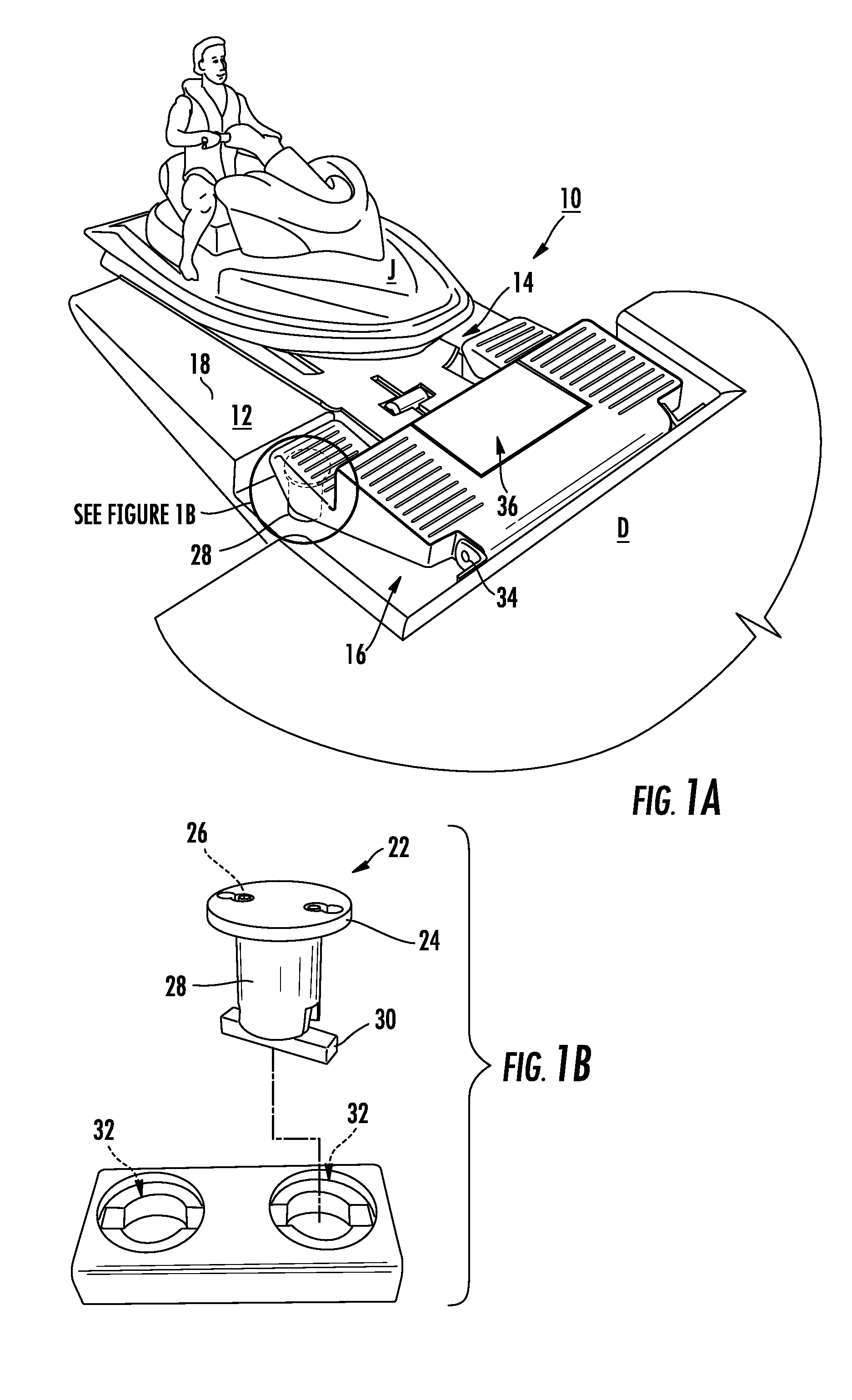 Adaptable inserts for jet ski ramp