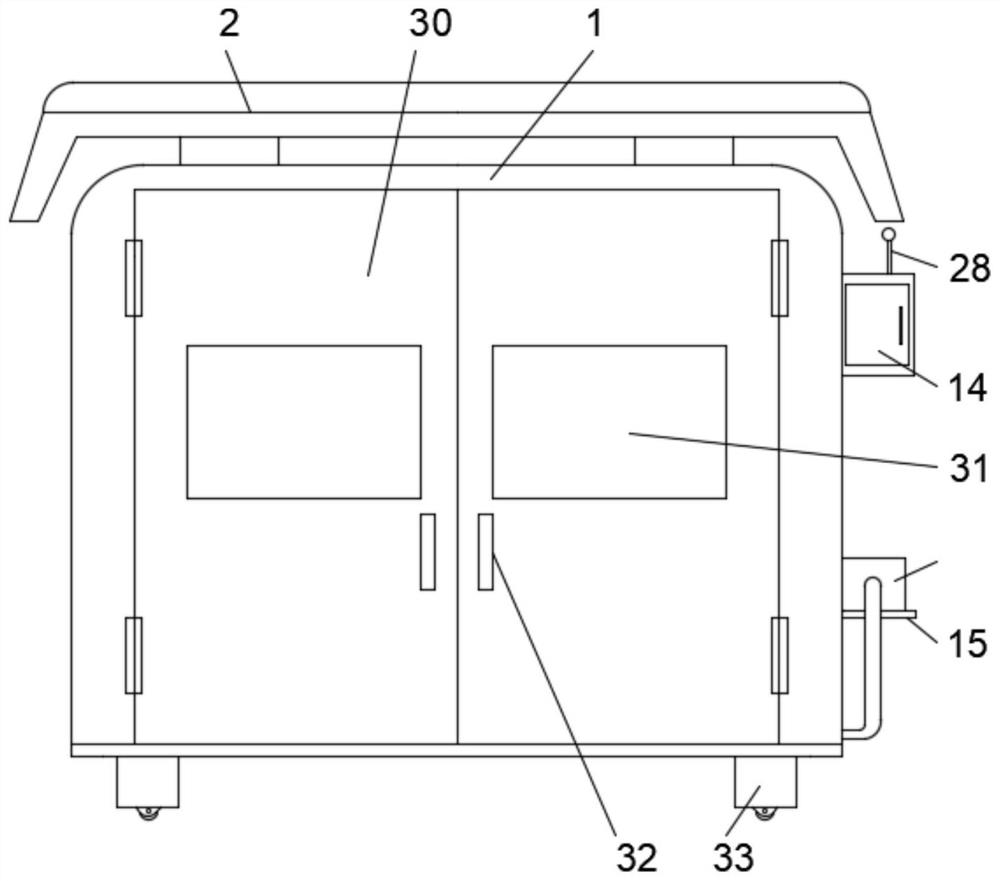 Power distribution space fire and flood prevention device based on Internet of things