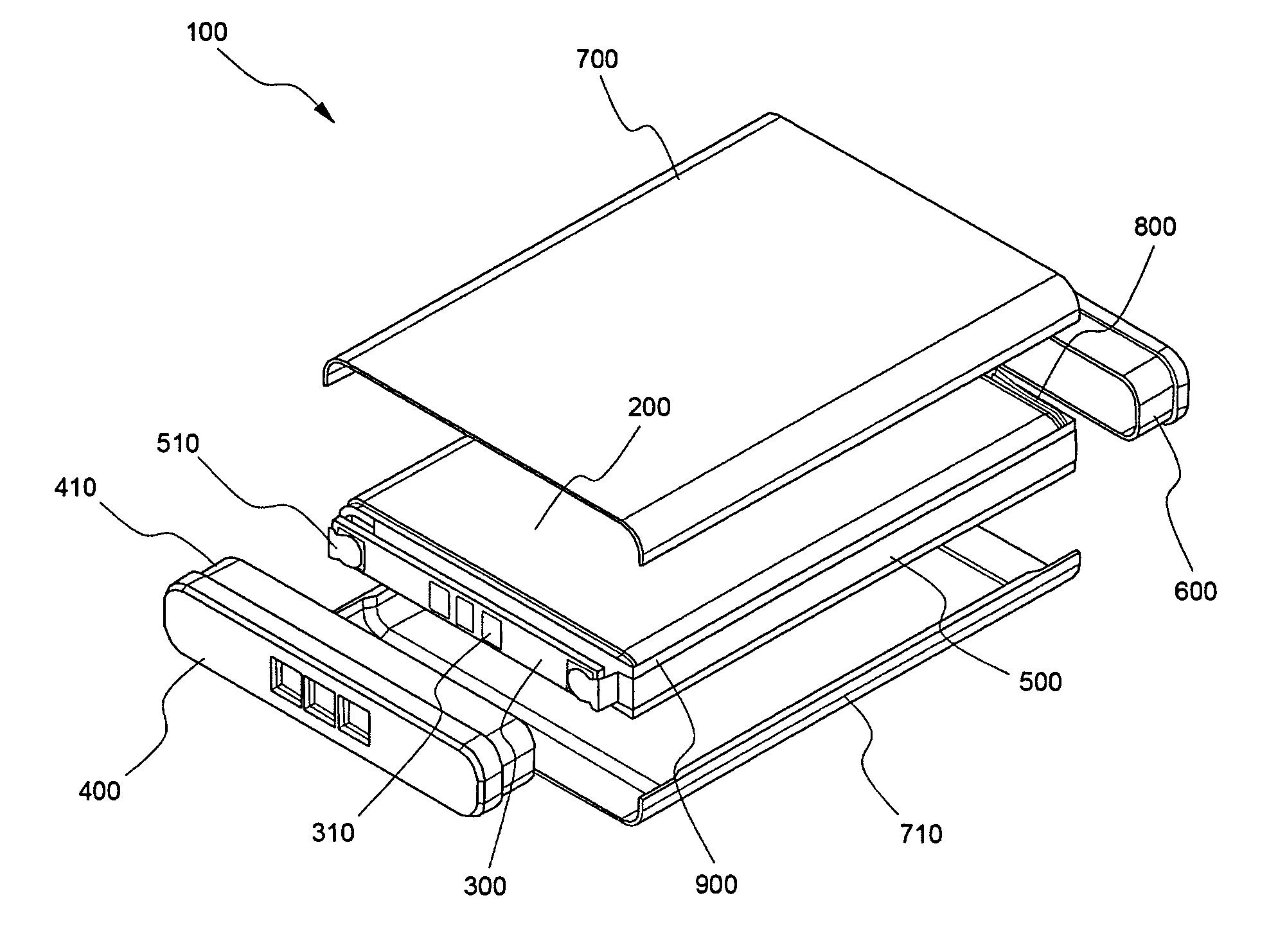 Secondary battery of assemble-type structure