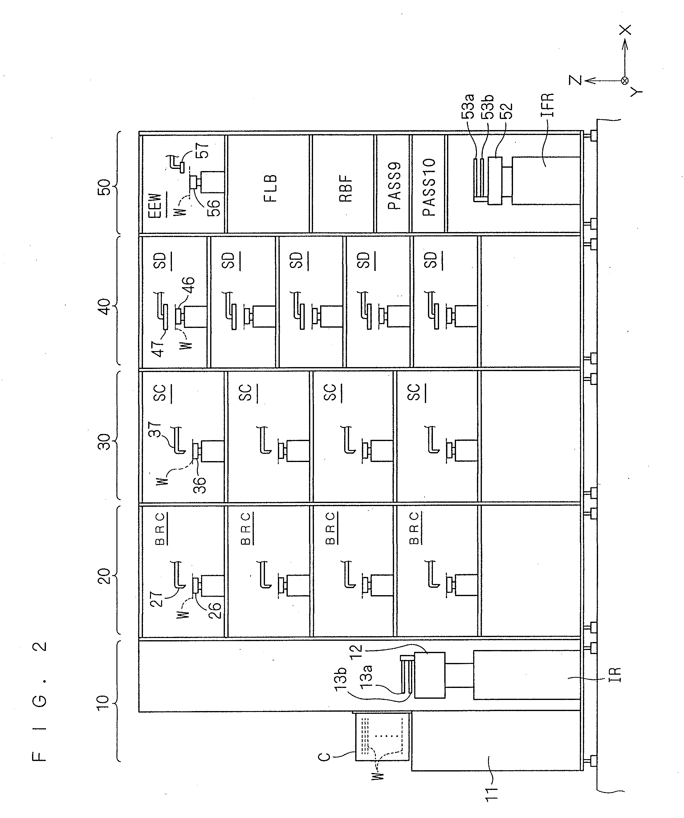 Method of and apparatus for heat-treating exposed substrate
