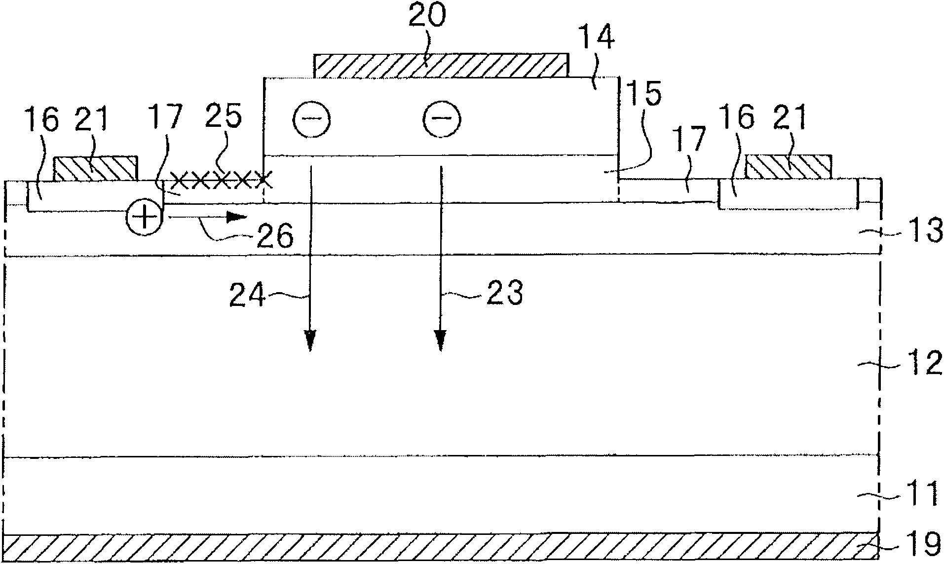 Bipolar semiconductor device and method of producing same