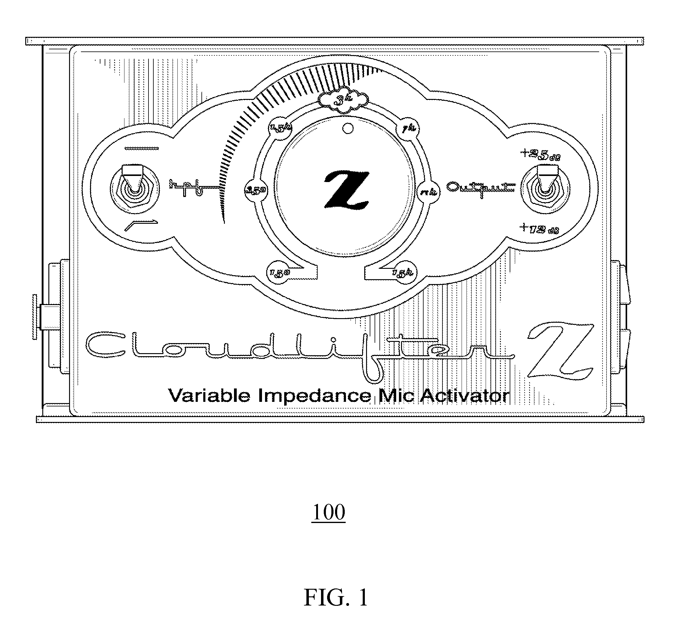 Phantom-powered inline preamplifier with variable impedance loading and adjustable interface