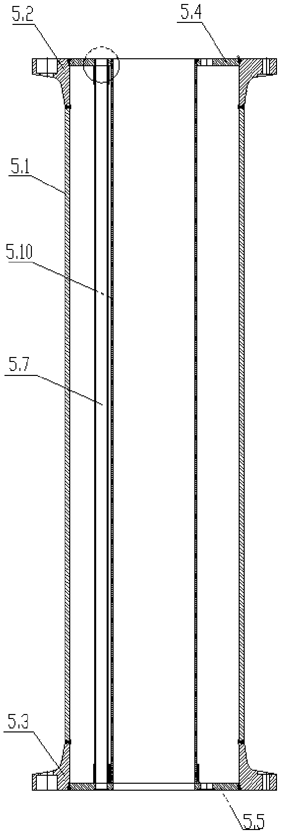 Multi-slagging-hole large-sized-drill-bit-included combination type drilling tool system