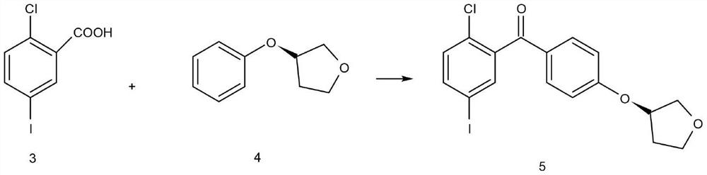 Synthetic method of empagliflozin intermediate