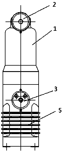 A solid-sealed pole for electric power