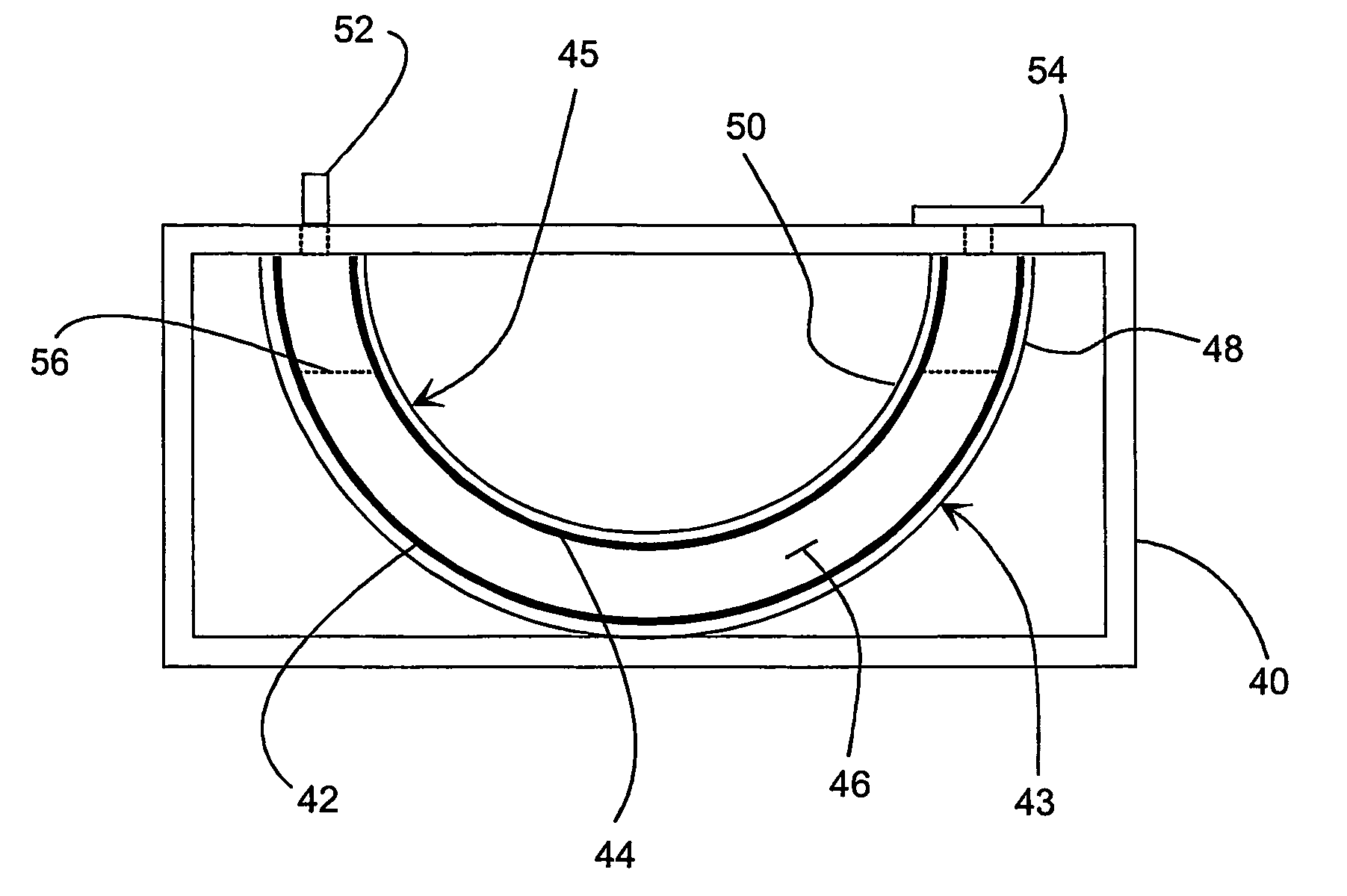Non-uniform electric field chamber for cell fusion