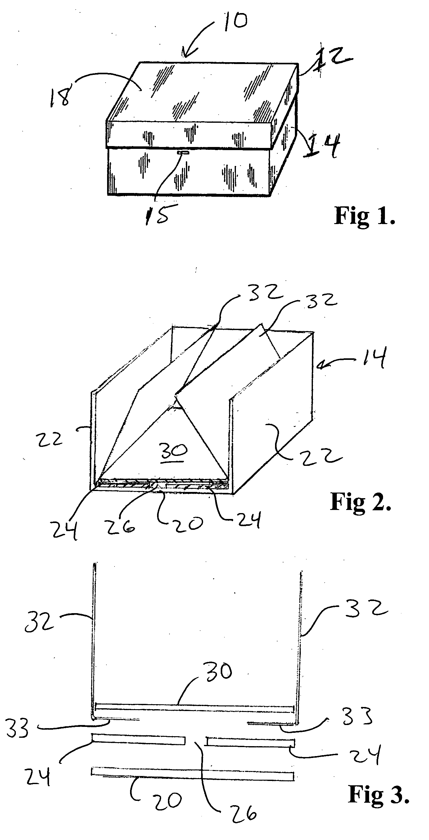 Pre-lined rigid set-up box