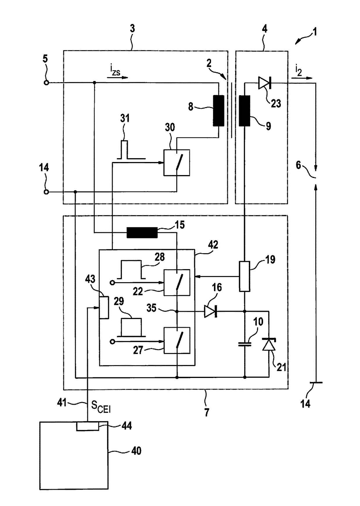 Ignition system and method for controlling an ignition system for a spark-ignited internal combustion engine