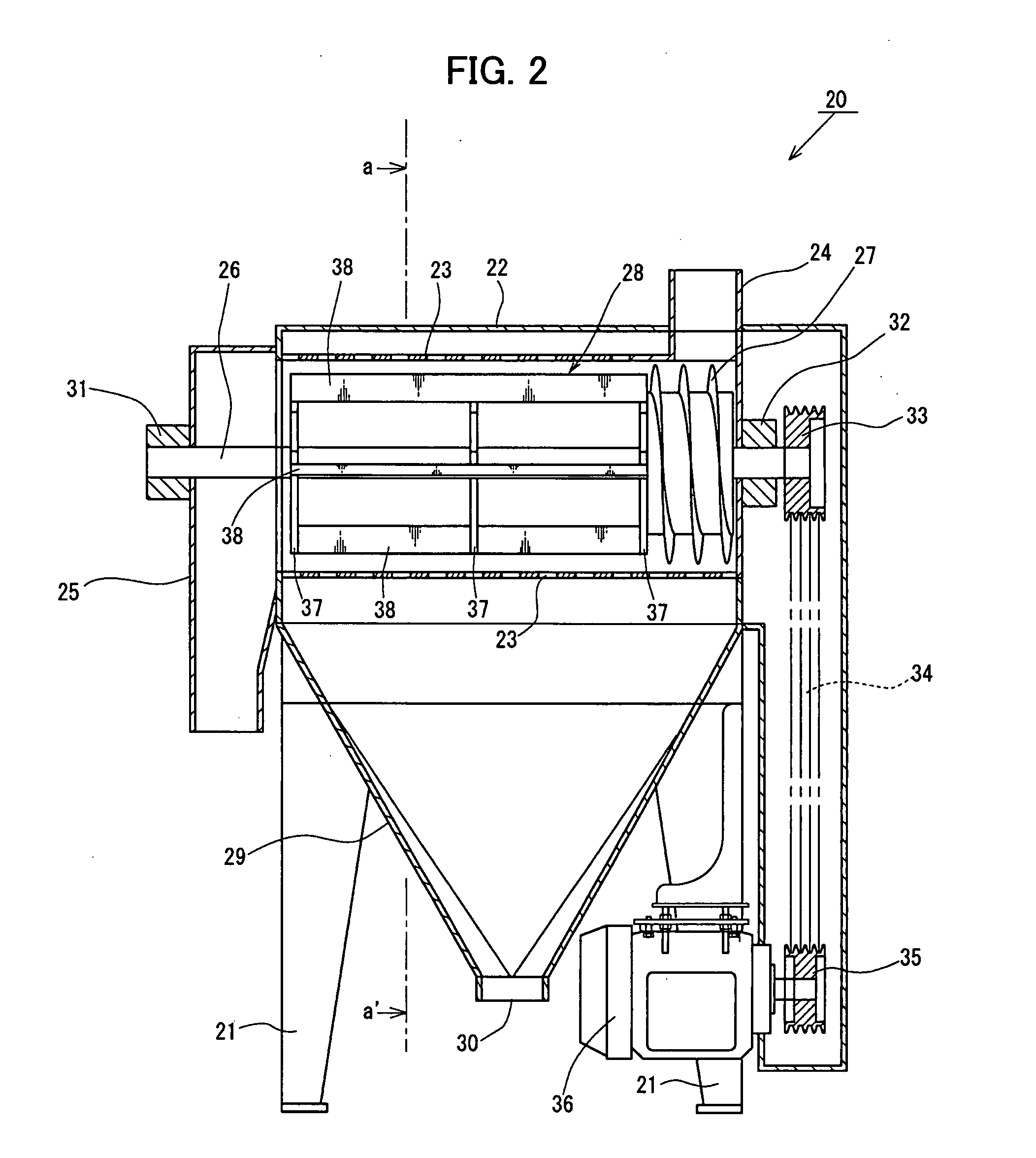 Method of and apparatus for processing corn grains for production of ethanol