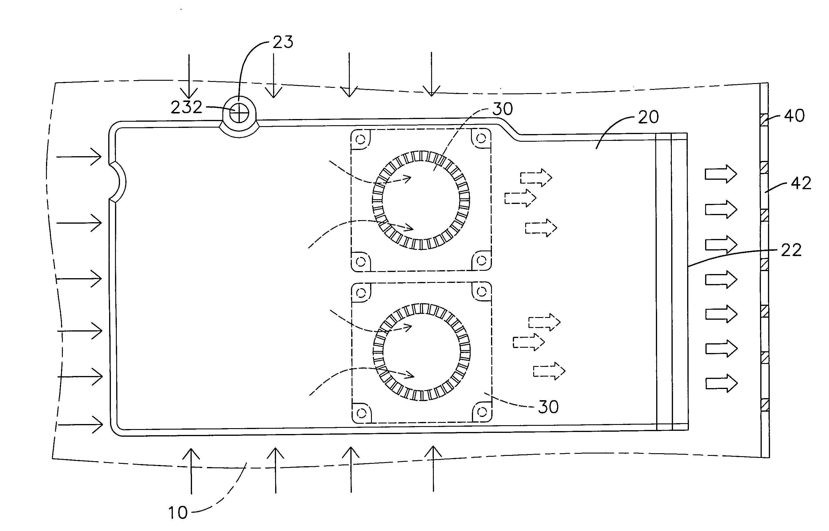 Air shroud installed on a circuit board