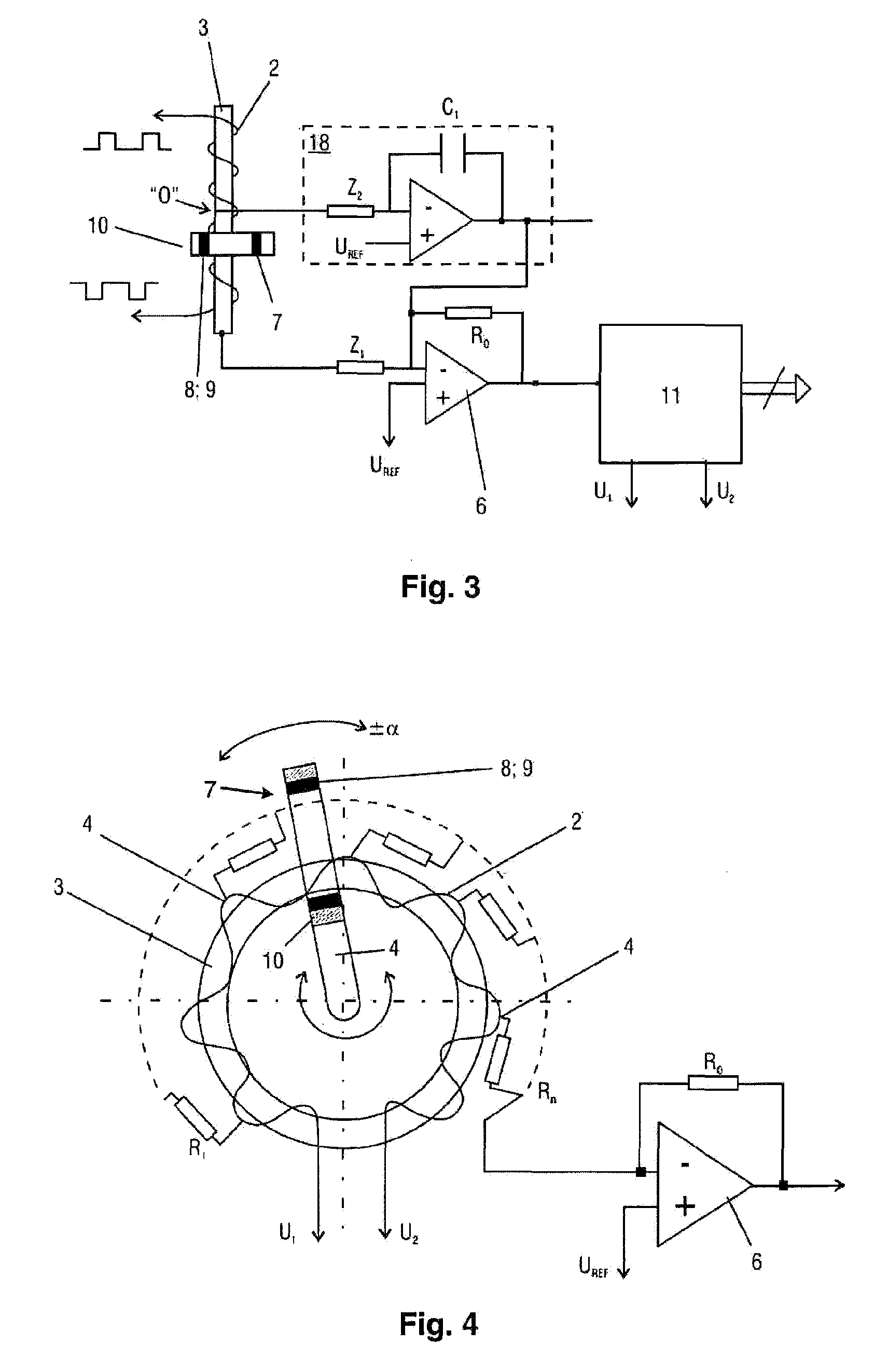 Device and method for detecting the position and the velocity of a test object