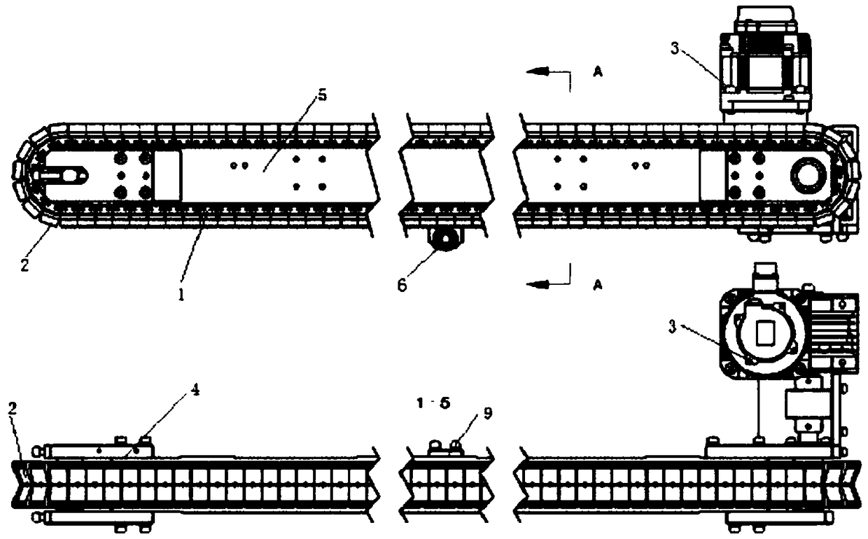 Conveyor for fully automatic insulating glass gluing machine