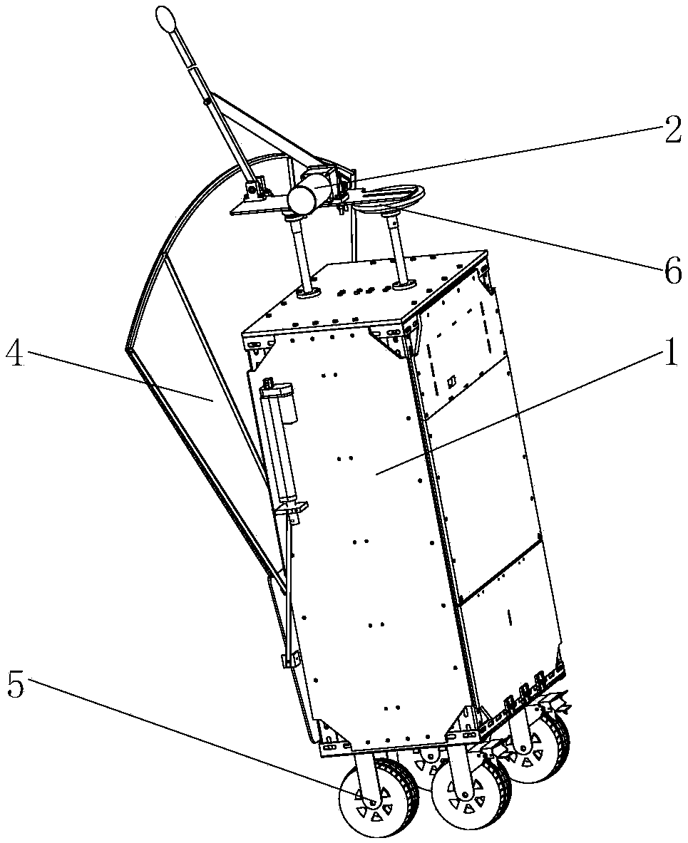 Multi-degree-of-freedom imitating manual beating and collecting jujube device